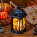 Lantern Halloween Castle & Bats LED Portable