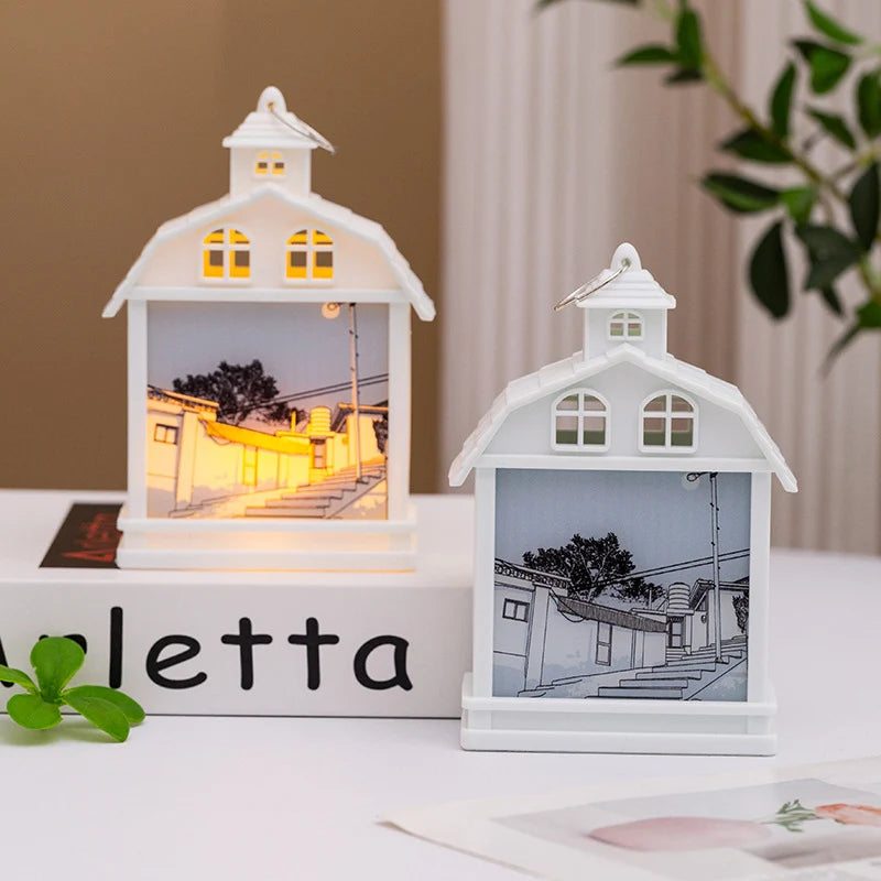 Lantern House-Shaped Built-In LED Energy-Saving