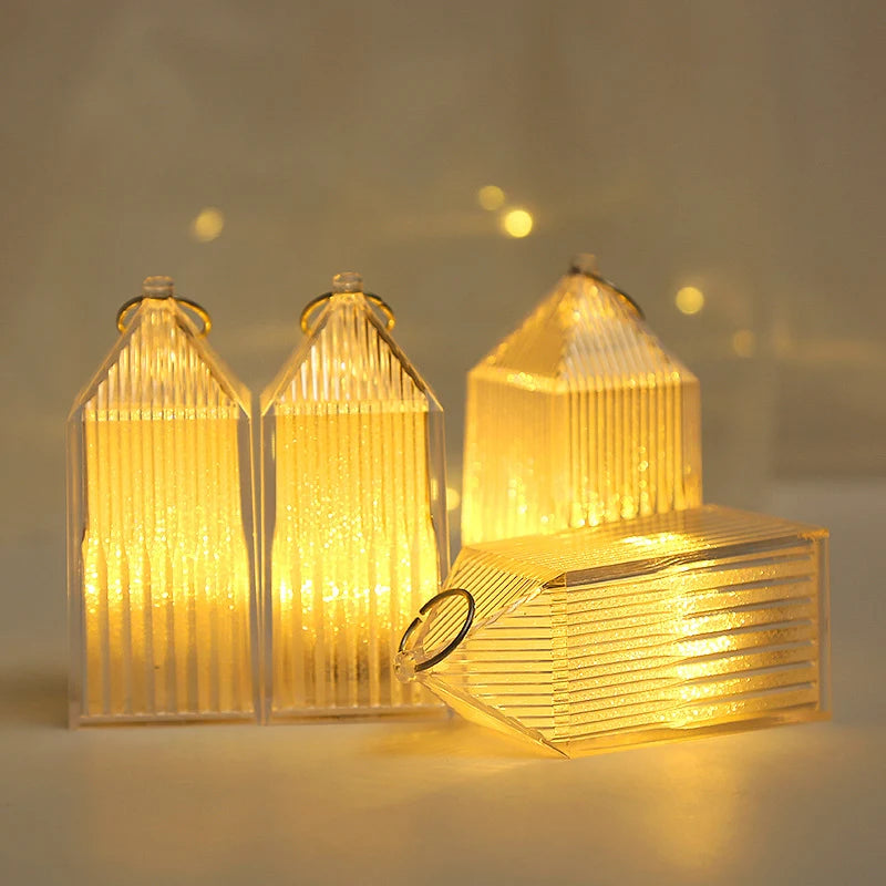 Lantern LED Crystal Finish Warm Ambient Light