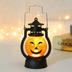 Lantern Pumpkin Face LED Metal Frame