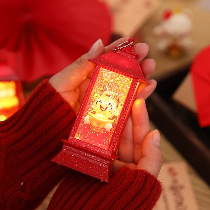 Lantern Sturdy Plastic Integrated LED Festive Motif