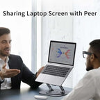 Laptop Stand Foldable Aluminum Adjustable Height 360° Rotating Base