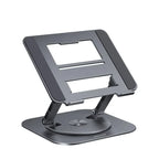 Laptop Stand Foldable Aluminum Adjustable Height 360° Rotating Base