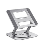 Laptop Stand Foldable Aluminum Adjustable Height 360° Rotating Base