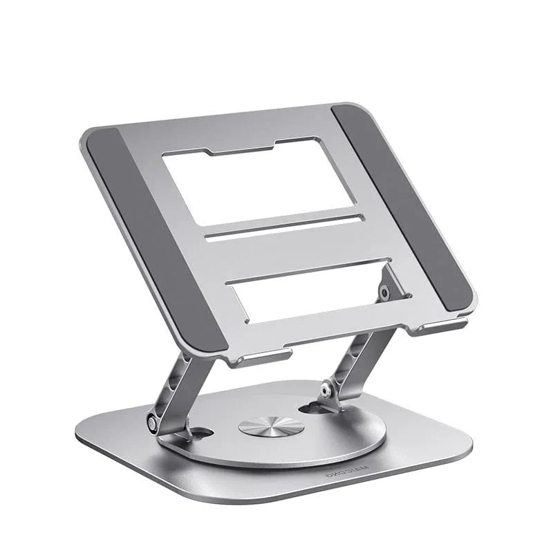 Laptop Stand Foldable Aluminum Adjustable Height 360° Rotating Base