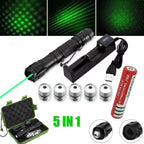 Laser Pointer Green 532 nm Long-Range USB Rechargeable