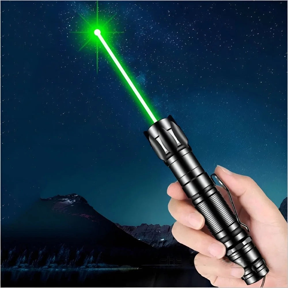 Laser Pointer Long-Range Green Beam USB Rechargeable