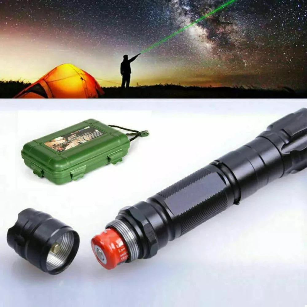 Laser Pointer Long-Range Green Beam USB Rechargeable