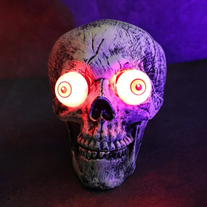 Lawn Stakes LED Skull Lights Battery-Operated