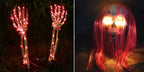 Lawn Stakes LED Skull Lights Battery-Operated