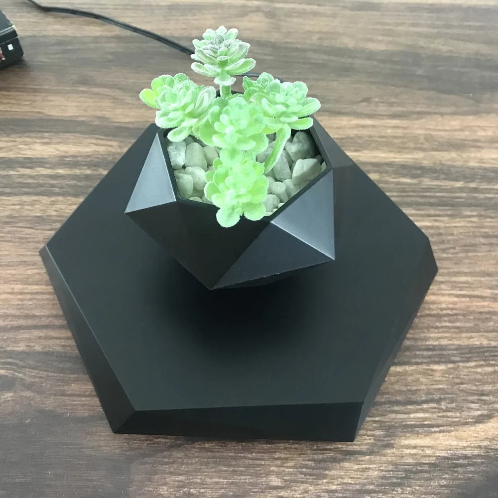 Levitating Planter Magnetic Hexagonal Base