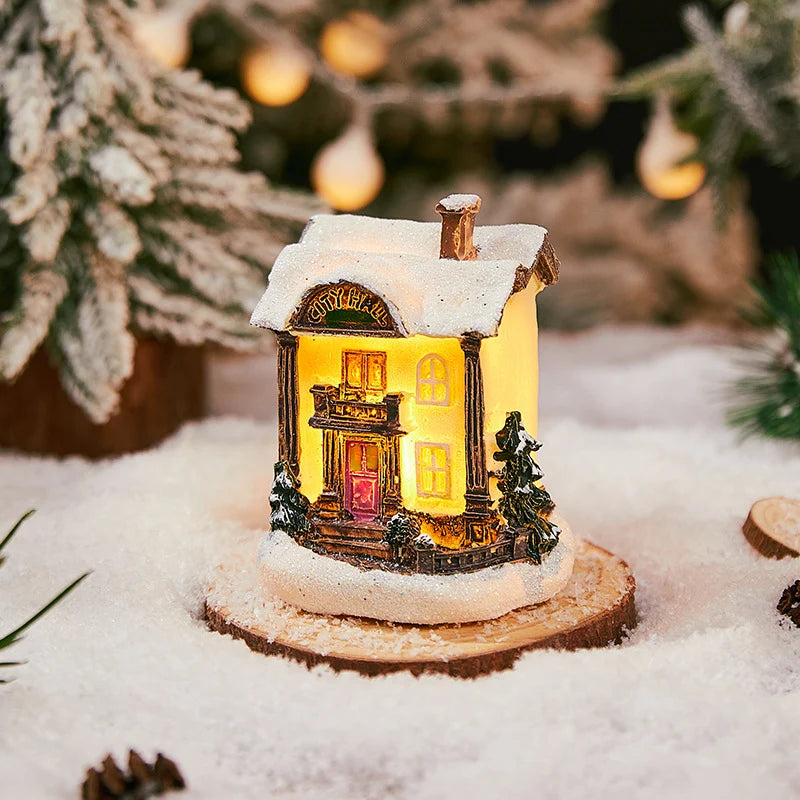 Lighted Christmas House Handcrafted Warm LED Weatherproof