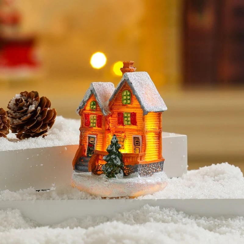 Lighted Christmas House Handcrafted Warm LED Weatherproof