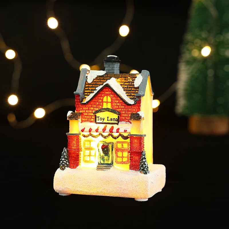 Lighted Christmas House Handcrafted Warm LED Weatherproof