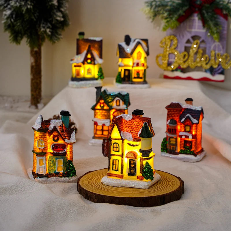Lighted Christmas House Handcrafted Warm LED Weatherproof