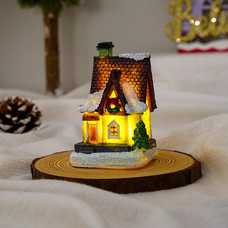 Lighted Christmas House Handcrafted Warm LED Weatherproof