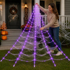 Lighted Spider Web 5m Battery-Operated Indoor & Outdoor