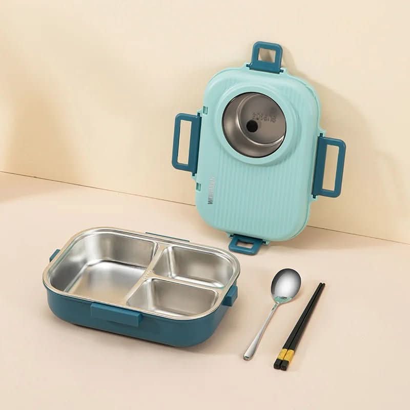 Lunch Box Leak-Proof 3 Compartments Stainless Steel