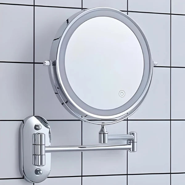 Makeup Mirror Touch-Controlled LED Rechargeable 10x Magnification