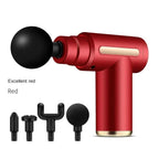 Massage Gun T-Handle Percussion Four Heads USB-C Rechargeable