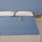 Mattress Pad Temperature-Regulating Quilted Air-Channel Anti-Slip Backing