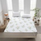 Mattress Pad Temperature-Regulating Quilted Air-Channel Anti-Slip Backing