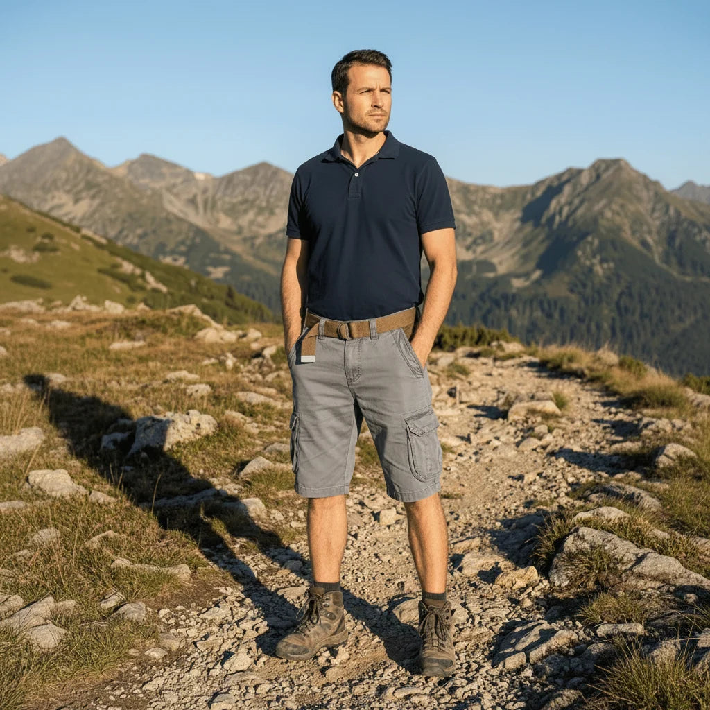 Men’s Cargo Shorts Lightweight Breathable Multiple Pockets