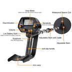 Metal Detector Waterproof Coil Dual Modes Adjustable Height