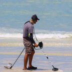Metal Detector Waterproof Coil Dual Modes Adjustable Height