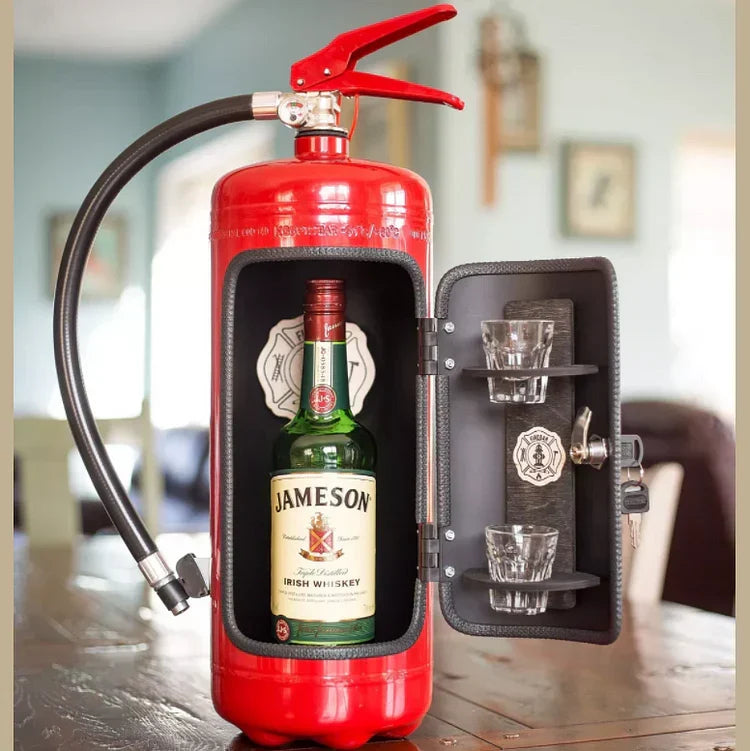 Mini Bar Bottle Safe Metal Double Lock