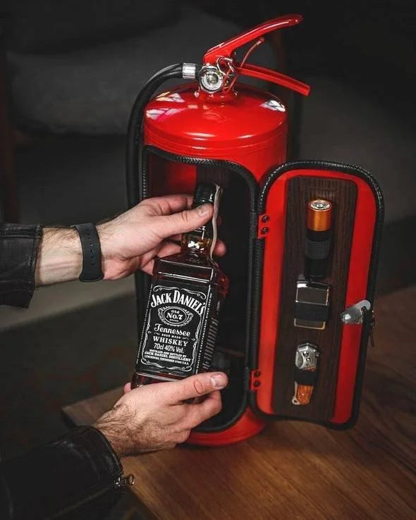 Mini Bar Bottle Safe Metal Double Lock
