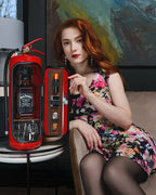 Mini Bar Bottle Safe Metal Double Lock