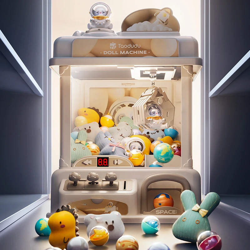 Mini Claw Machine Coin-Operated Over 35 Plush Prizes