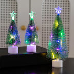 Mini Fir Compact Tabletop Built-In LED Lights