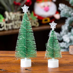Mini Fir Compact Tabletop Built-In LED Lights