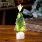 Mini Fir Compact Tabletop Built-In LED Lights