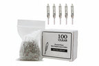 Mini Incandescent Bulbs Clear Glass Pinched Base 100 Pack