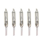 Mini Incandescent Bulbs Clear Glass Pinched Base 100 Pack