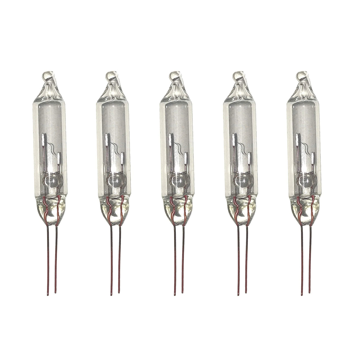 Mini Incandescent Bulbs Clear Glass Pinched Base 100 Pack