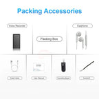 Mini Voice Recorder Voice Activated 13-Hour Battery