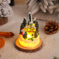 Miniature Snow Scene Light Handcrafted Soft LED No Batteries