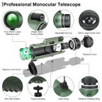 Monocular Ultra-Zoom Multi-Coated HD Glass
