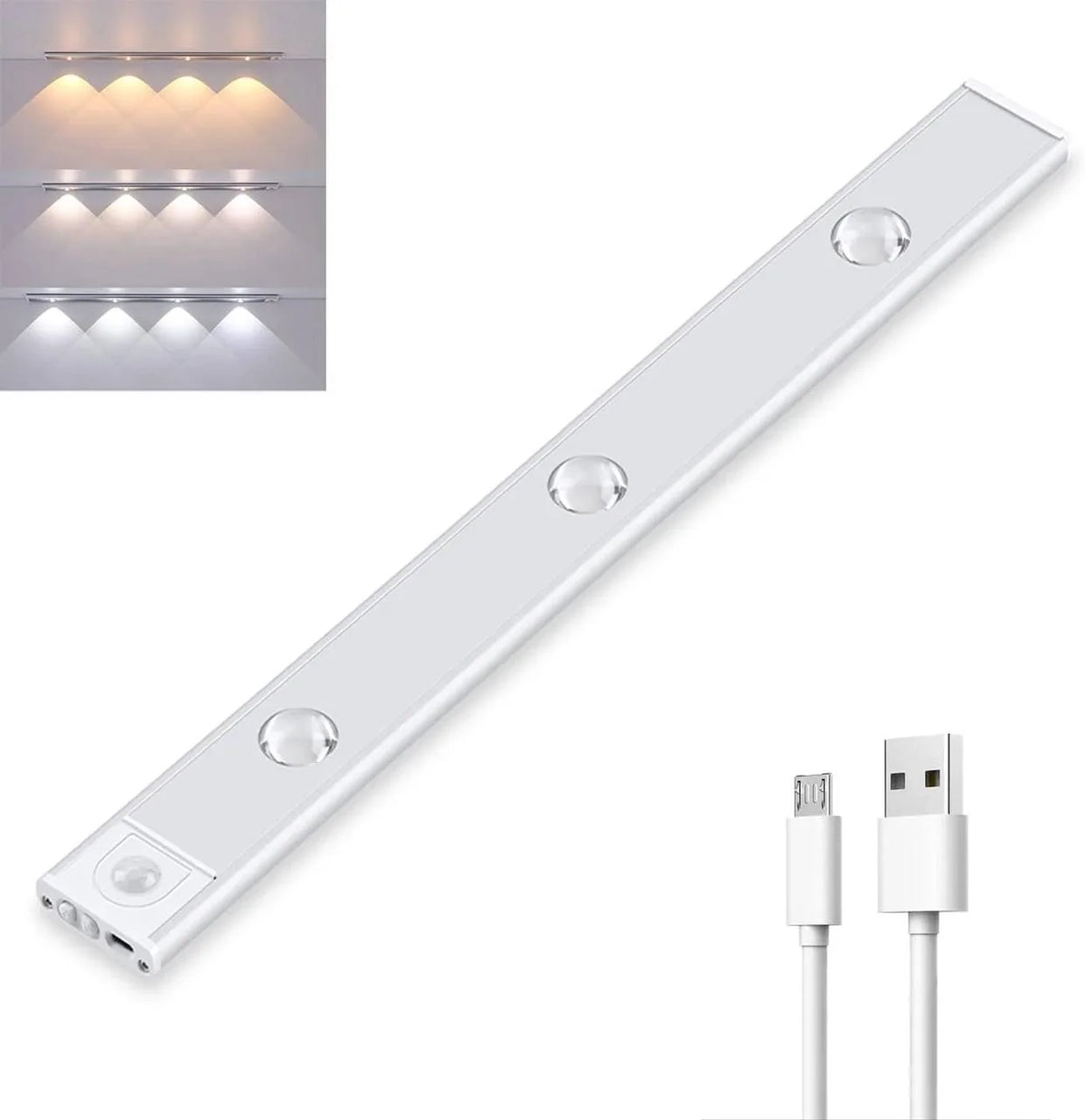 Motion Sensor Light USB Rechargeable Stepless Dimming