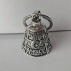 Motorcycle Bell Angel Wings Necklace & Keychain