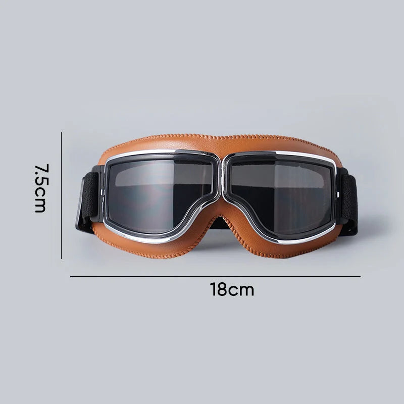 Motorcycle Goggles Fits Over Glasses Scratch-Resistant Lens