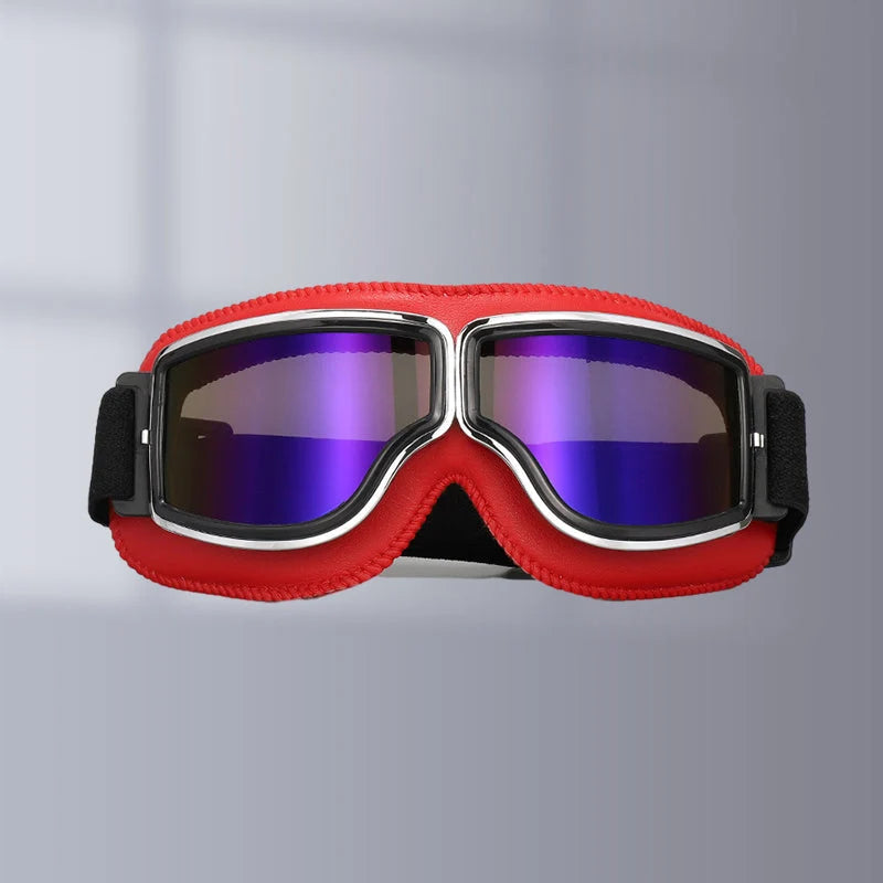 Motorcycle Goggles Fits Over Glasses Scratch-Resistant Lens