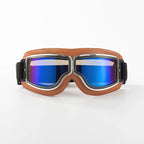 Motorcycle Goggles Polycarbonate Lenses Adjustable Non-Slip Strap Fits Over Glasses