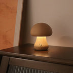Mushroom Night Light Wooden Rechargeable Touch Control