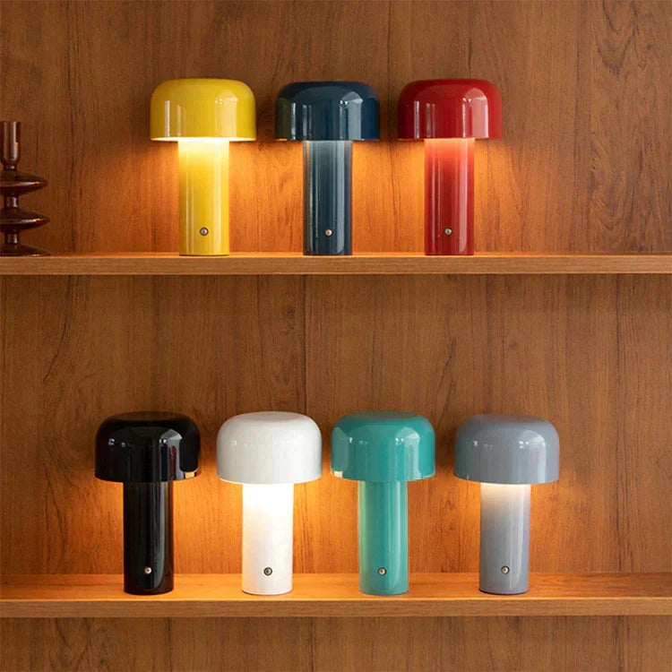 Mushroom Table Lamp Rechargeable & Cordless LED