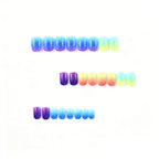Nail Art Set Gradient Glitter Chip Resistant 24 Piece